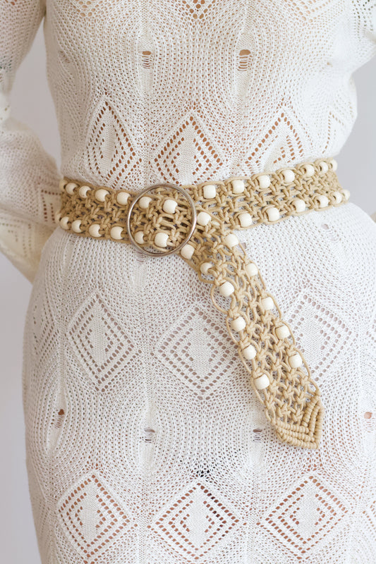 Knotted Bead Belt