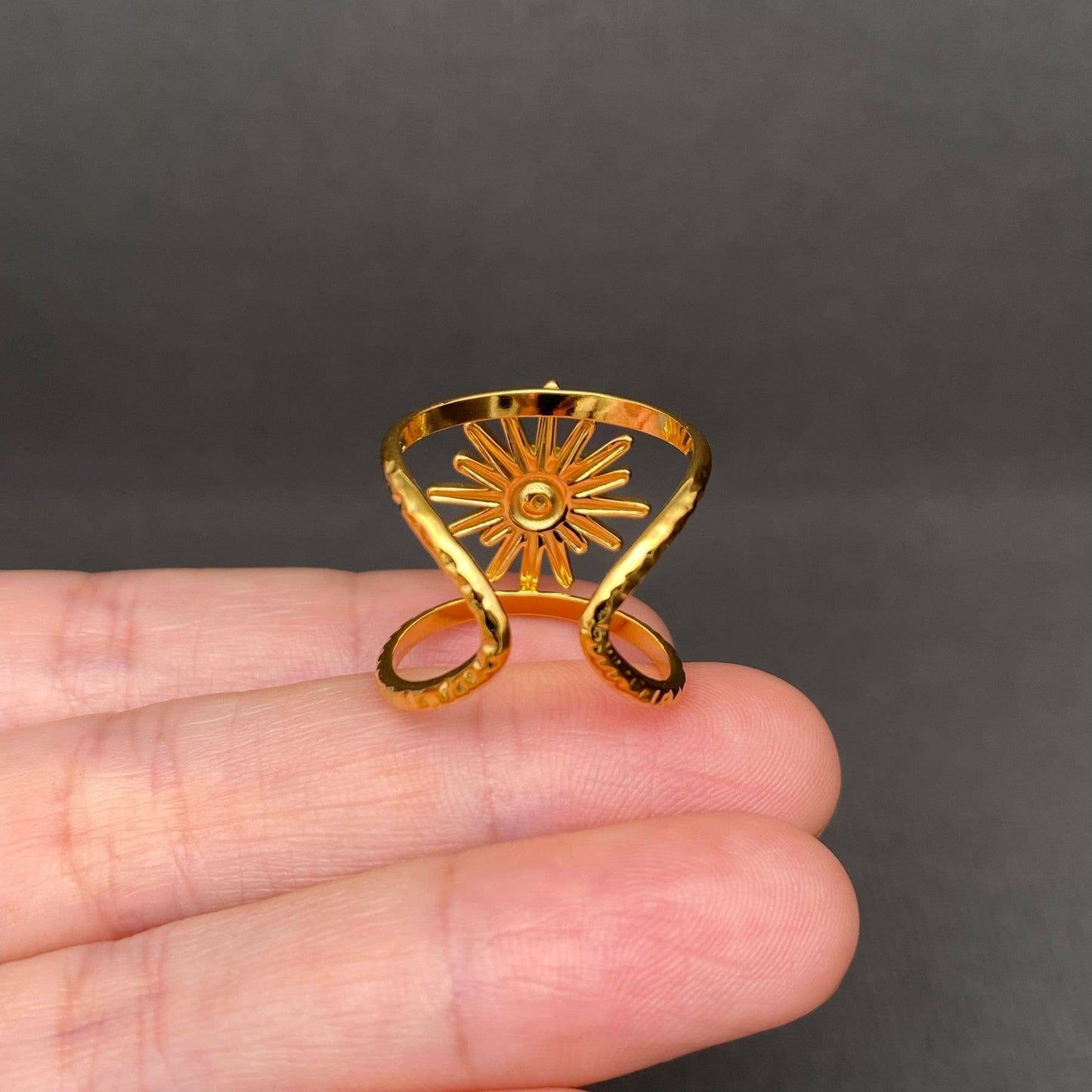 Sunburst Wide Ring