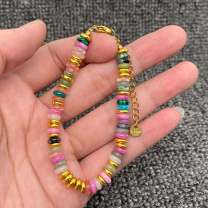Stone & Beaded Colorful Bracelet