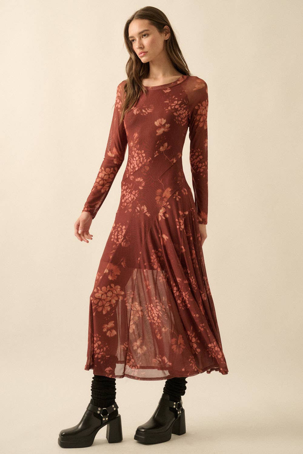 Marissa Floral Asymmetrical Maxi