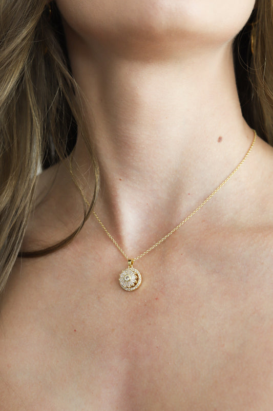 Halo Sun Spin Necklace