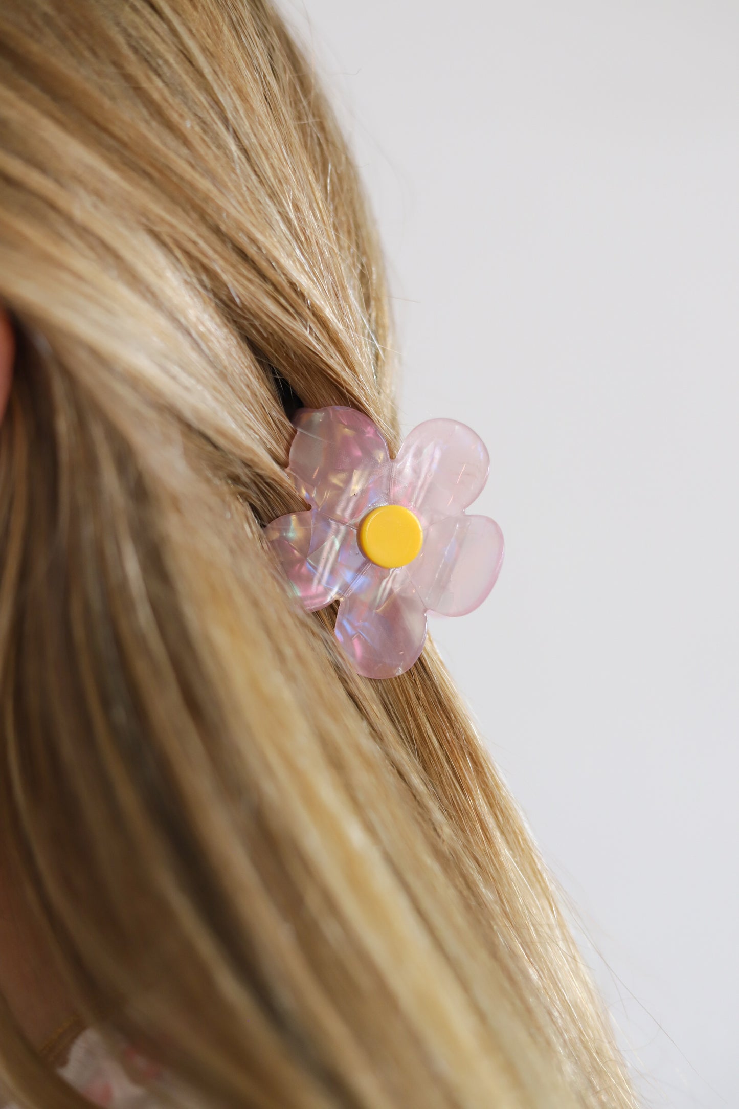 Flower Acetate Jaw Hair Clip Set