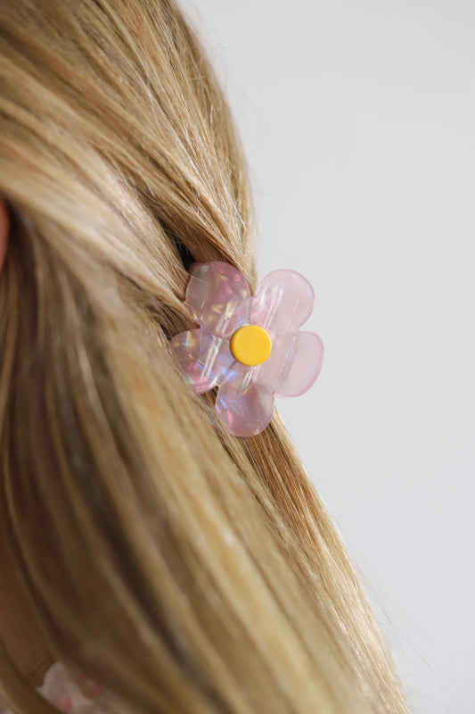 Flower Acetate Jaw Hair Clip Set