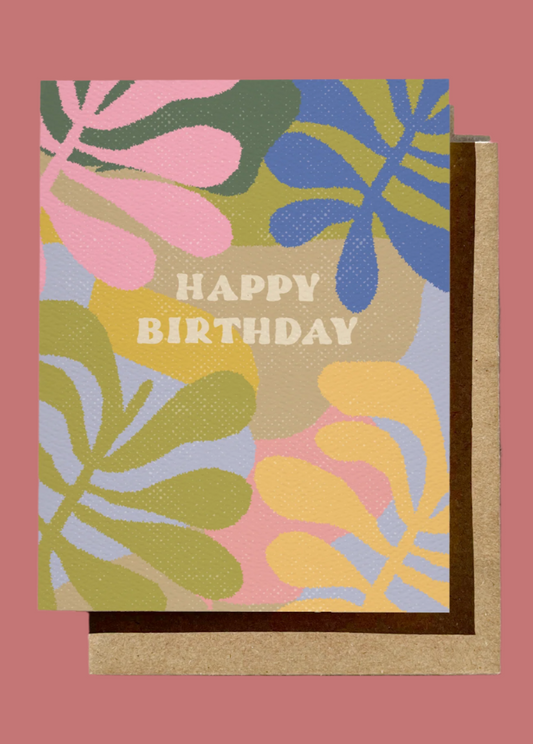 Floral Happy Birthday Card
