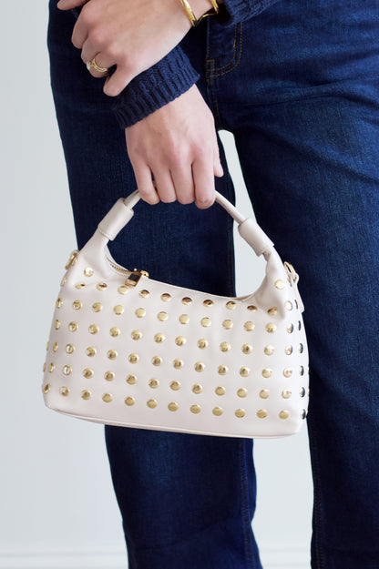 Beckette Stud Cream Crossbody