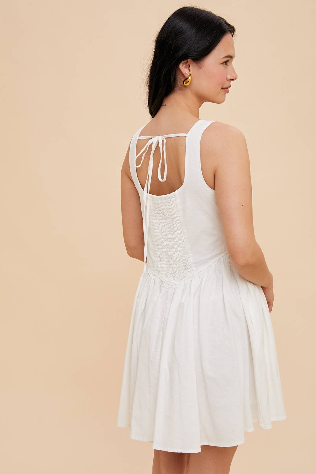 Kaitlyn White Skater Dress