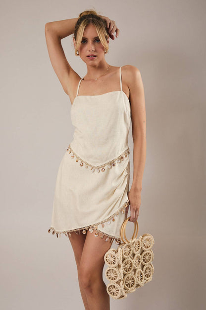 Yuri Shell Linen Dress