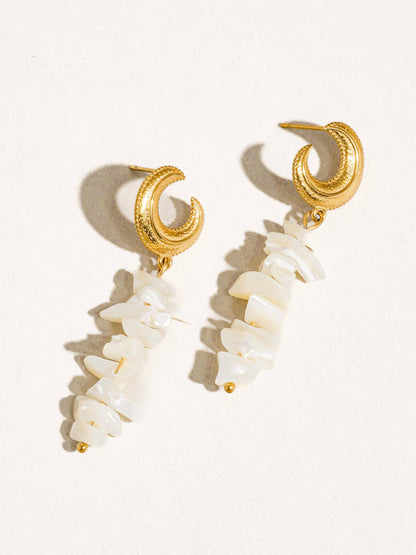 Shell Bead Earring