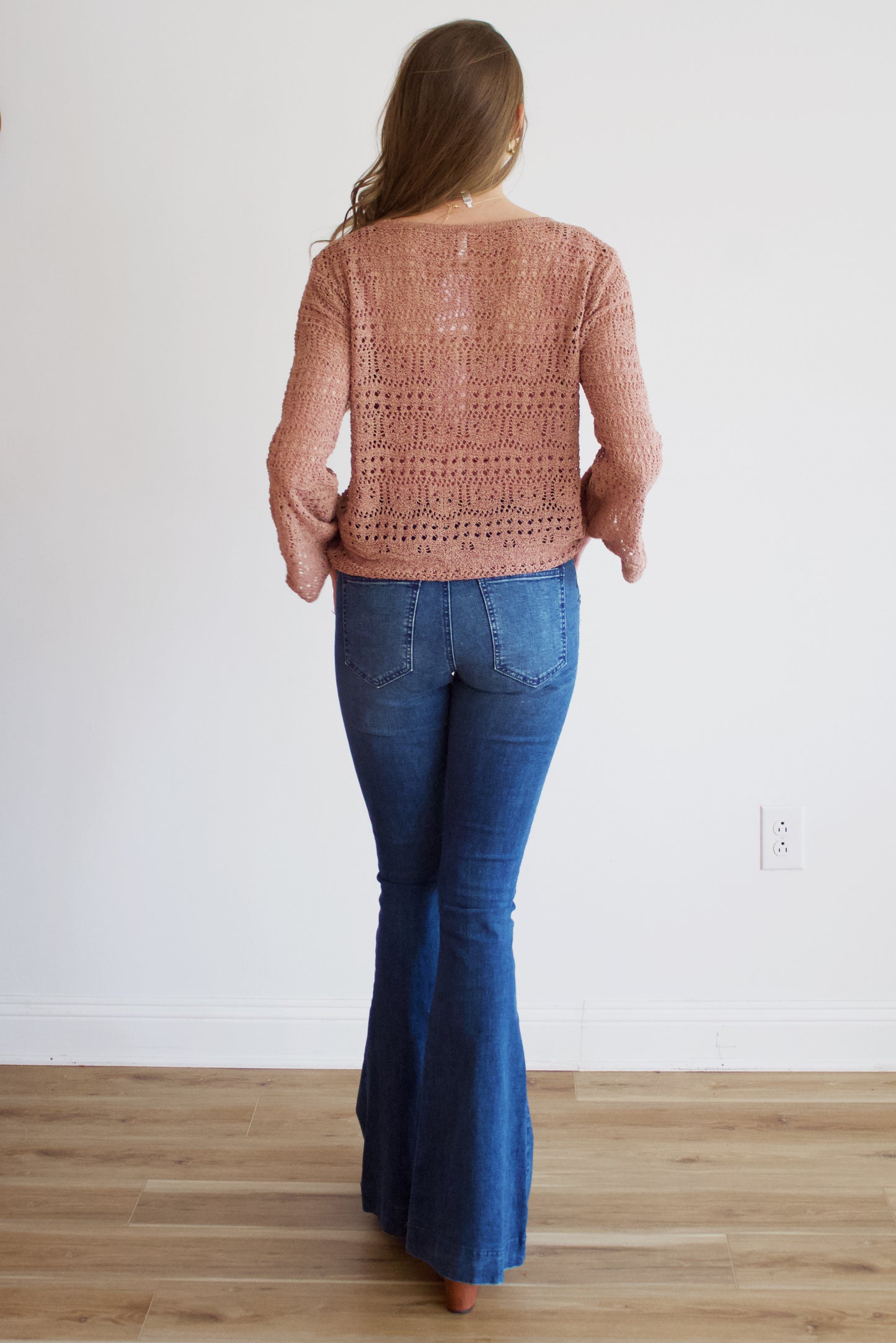Trina Mauve Crochet Top