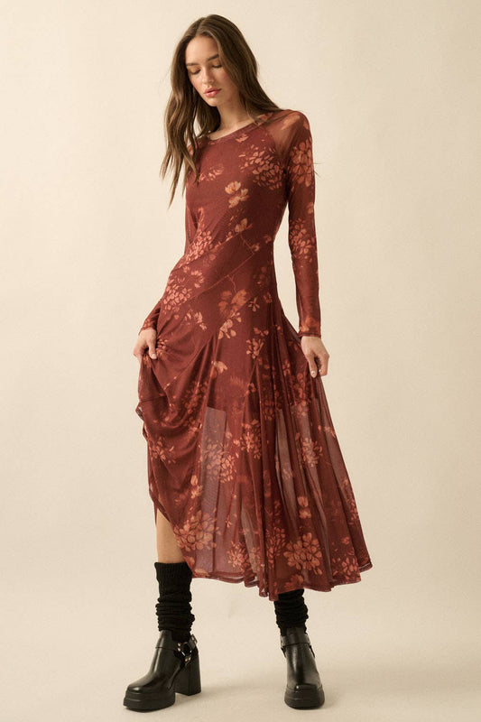 Marissa Floral Asymmetrical Maxi