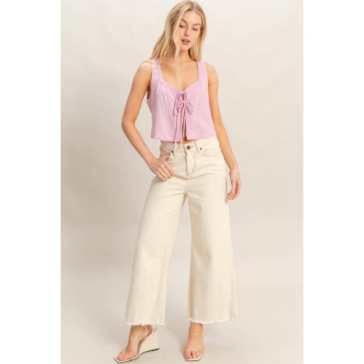 Sammy Tie Front Top