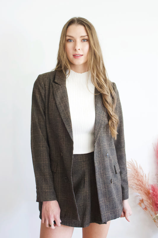 Linda Plaid Blazer