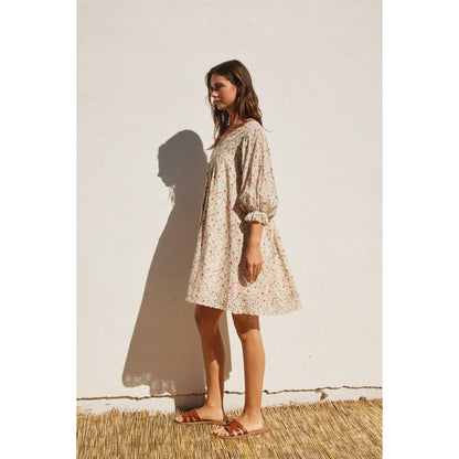 Timeless Love Eyelet Edged Mini Dress