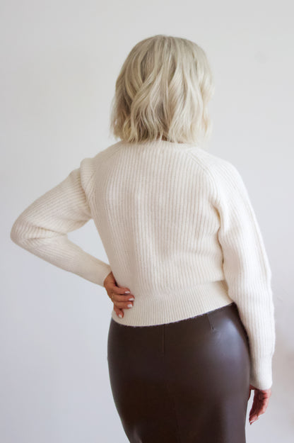 Mandy Knit Cream Cardigan