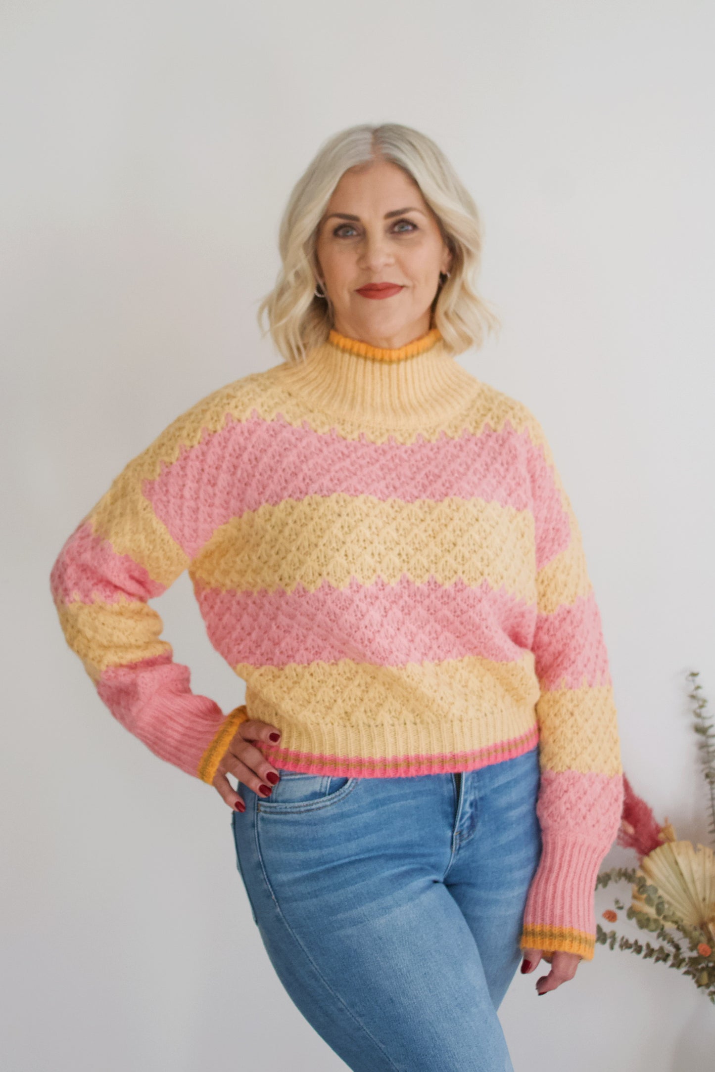 Sia Stripe Knit Sweater
