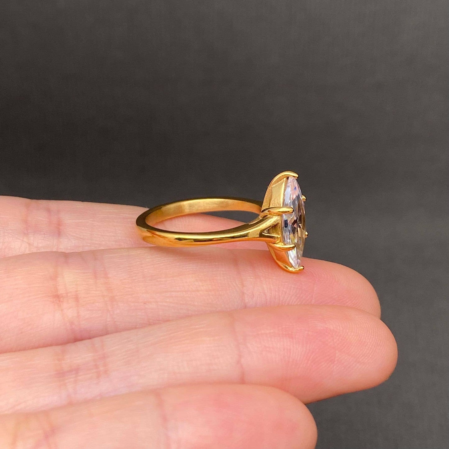 Marq. Stone Ring