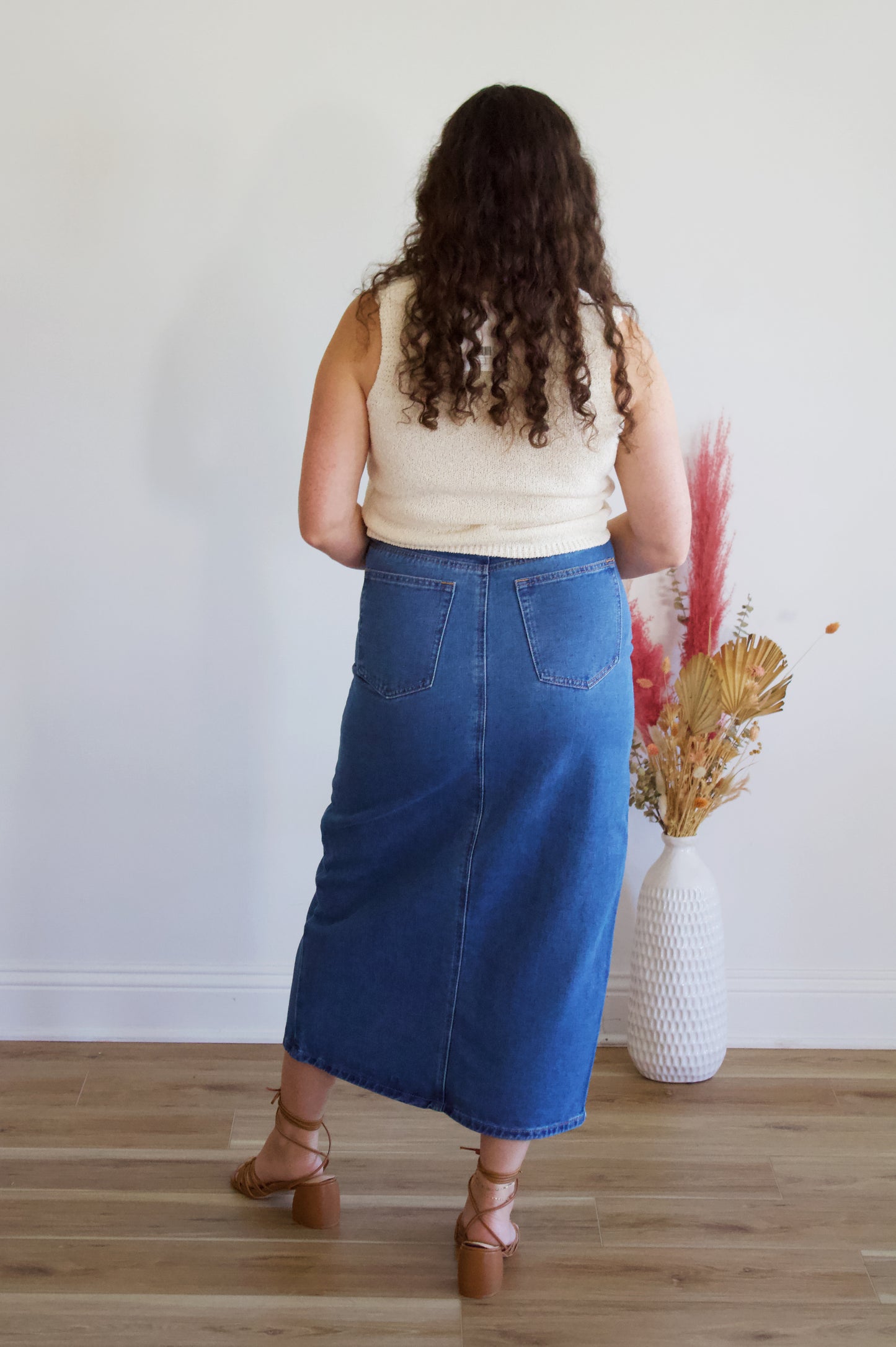 Keely Denim Midi Skirt