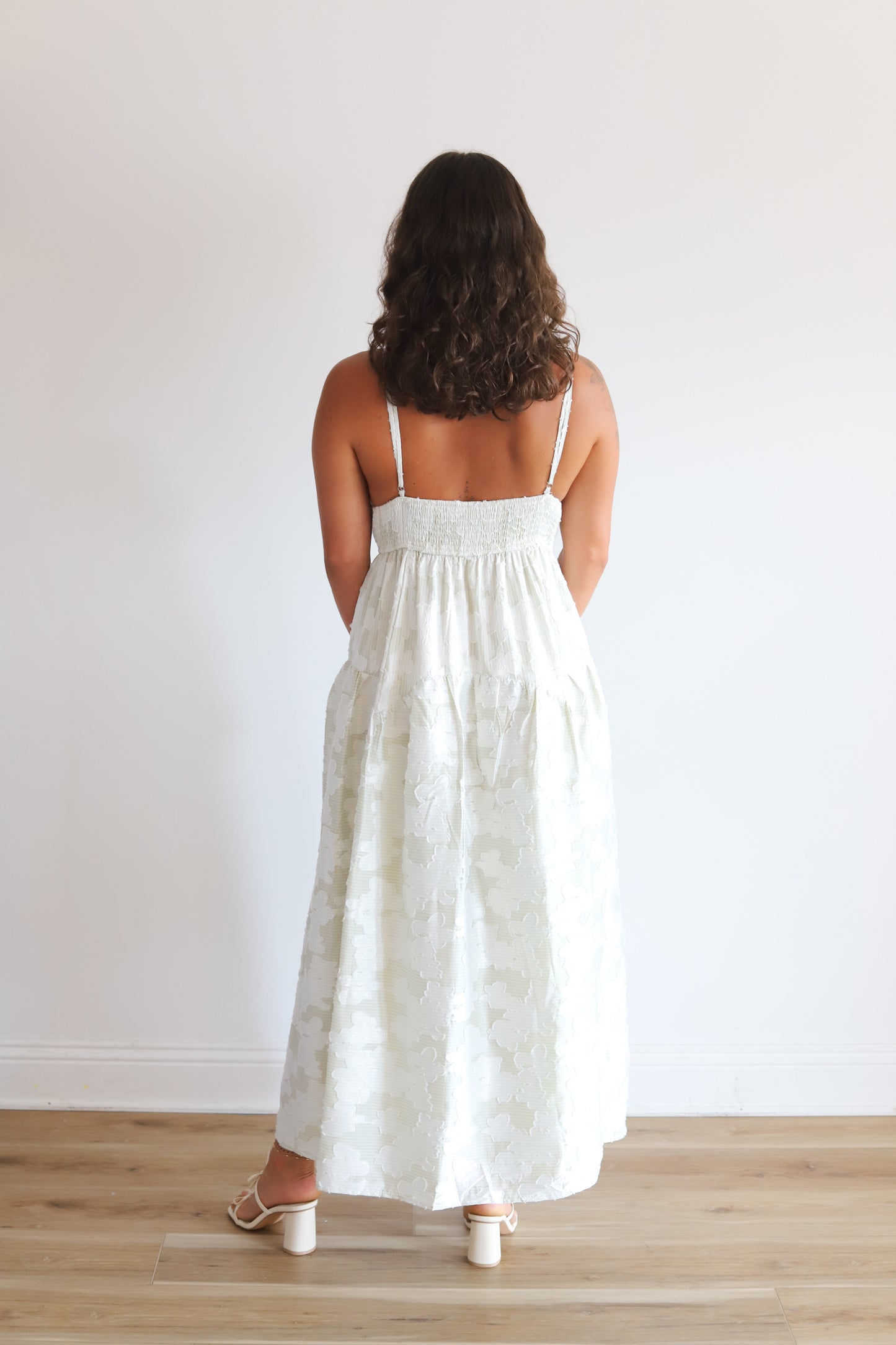 Ashlyn Stripe Mint Floral Maxi