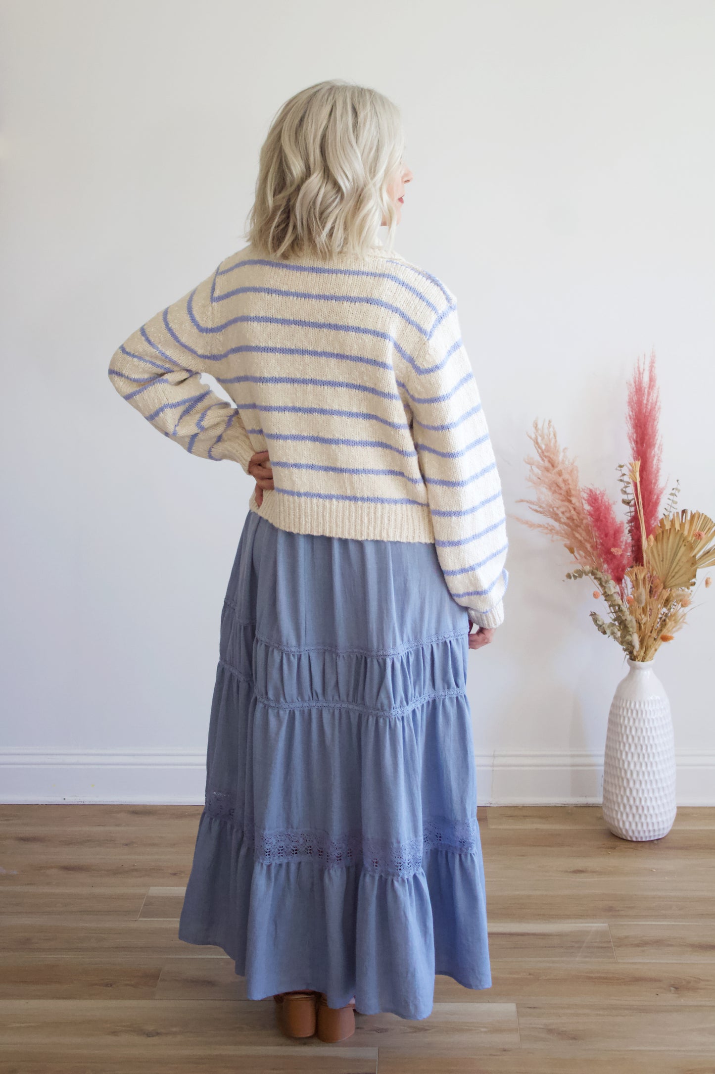 Maya Stripe Knit Cardi