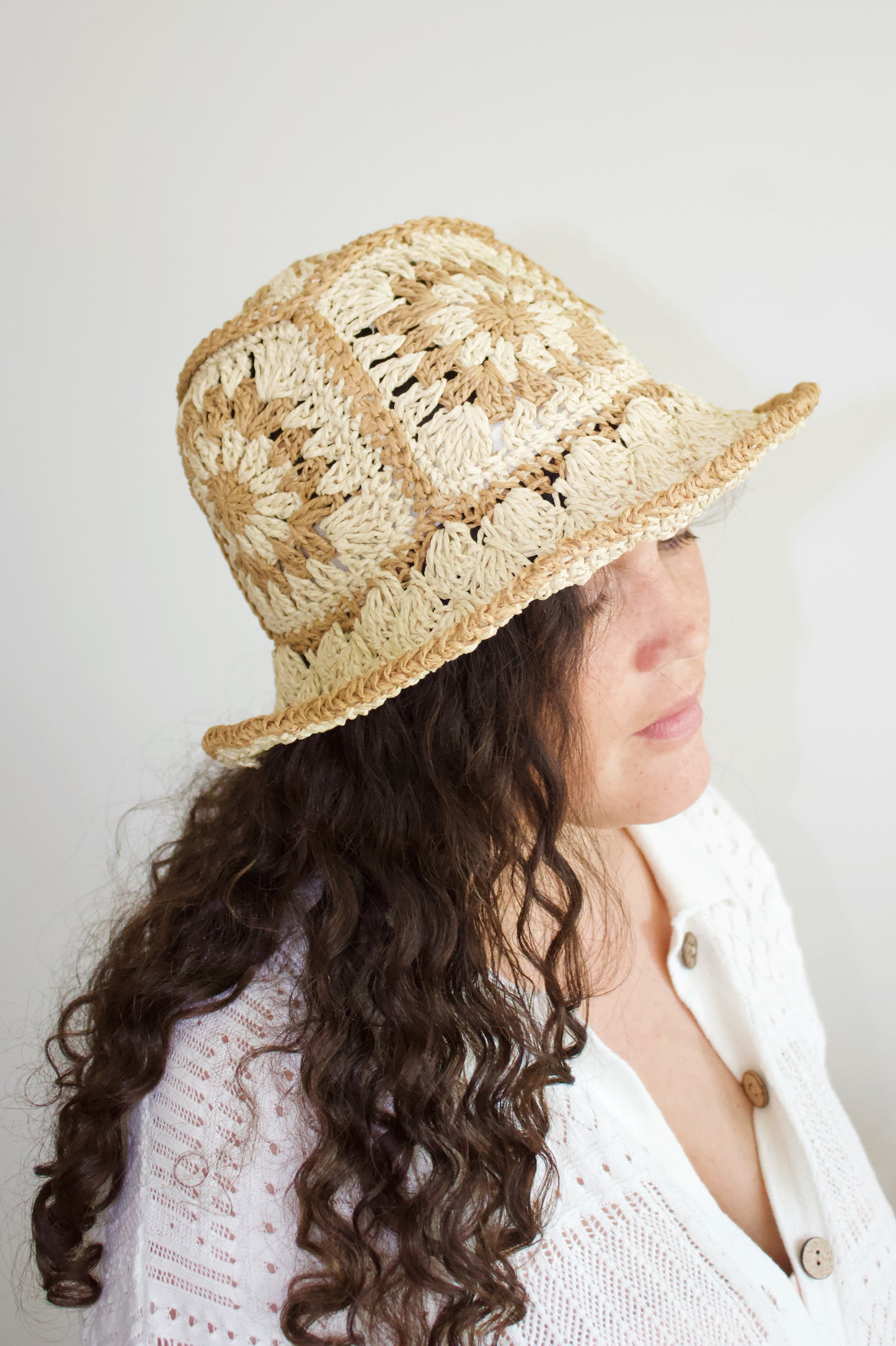 Straw Weave Bucket Hat