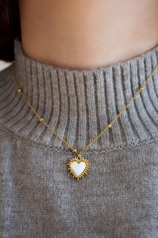 Heart Shell Gold Necklace