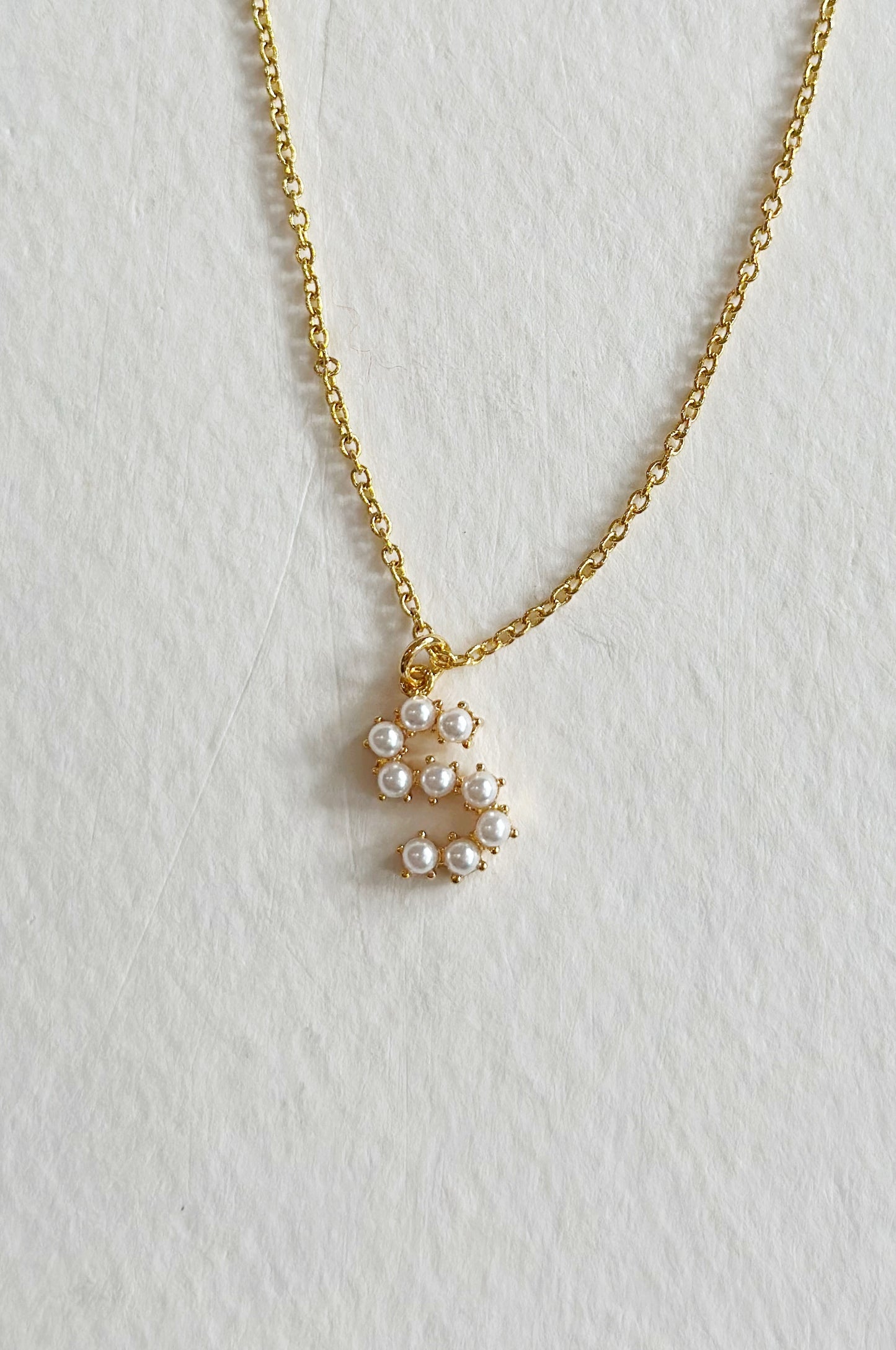 Pearl Letter Necklace