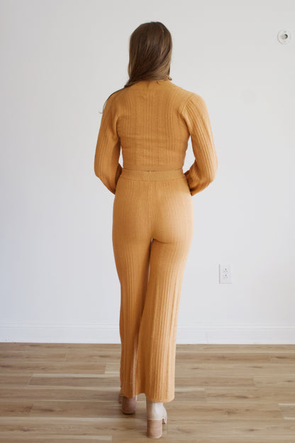 Madelynn Orange Crop Cardigan