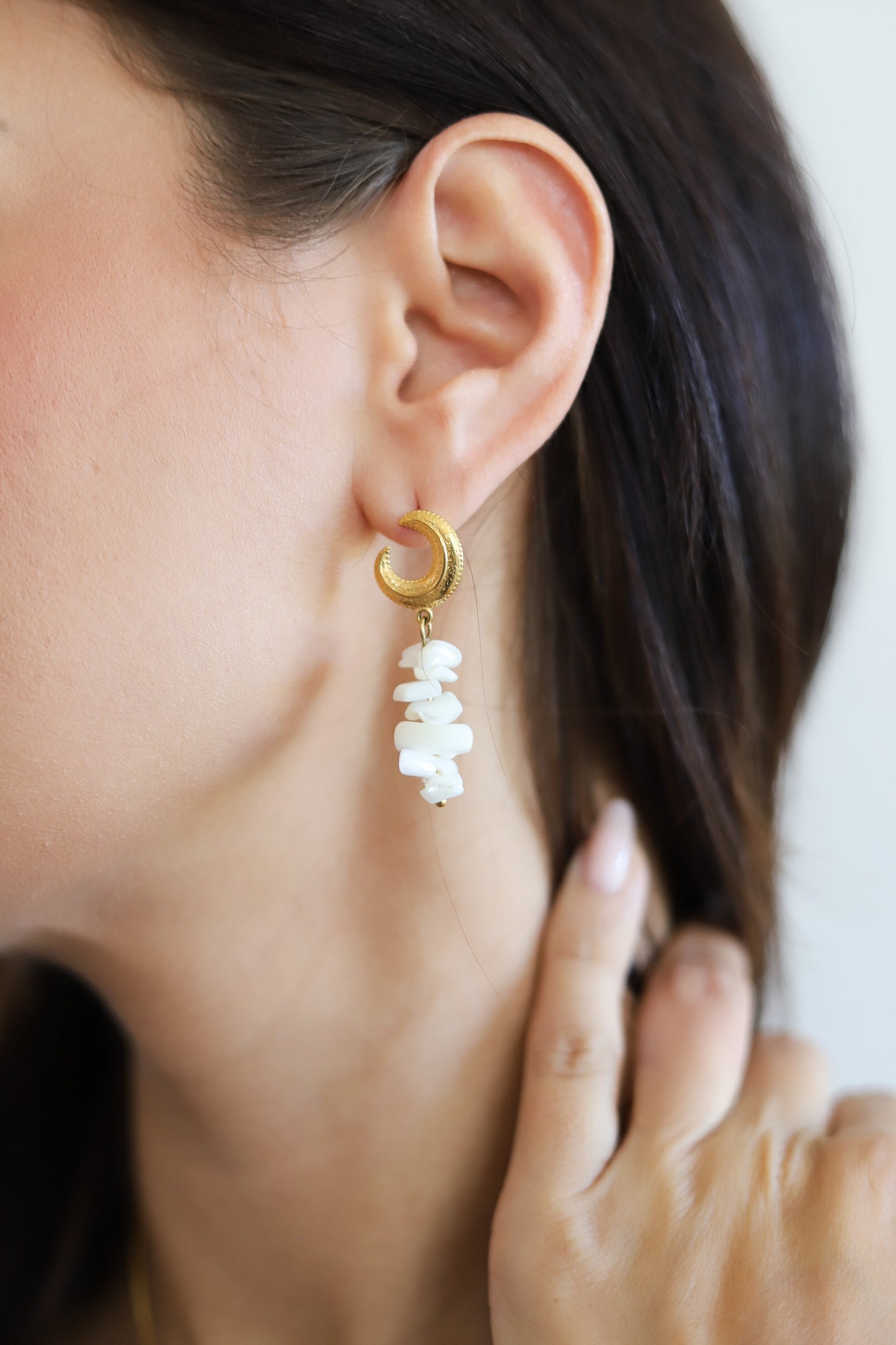 Shell Bead Earring