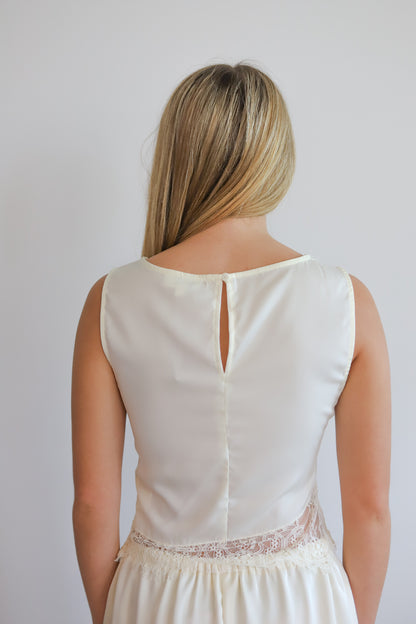 Kilah Lace Cream Top