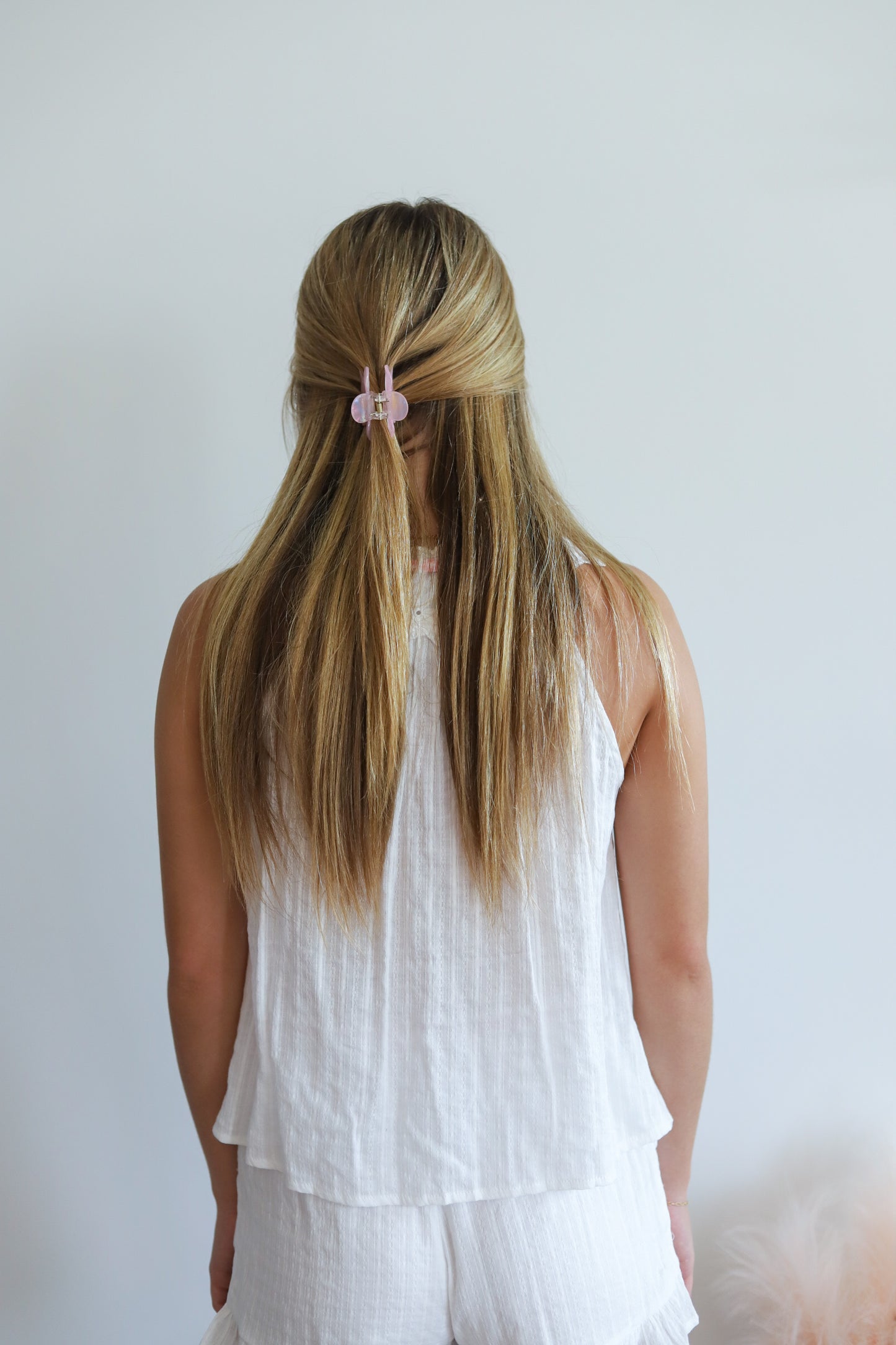 Mayah Gingham Ribbon White Set