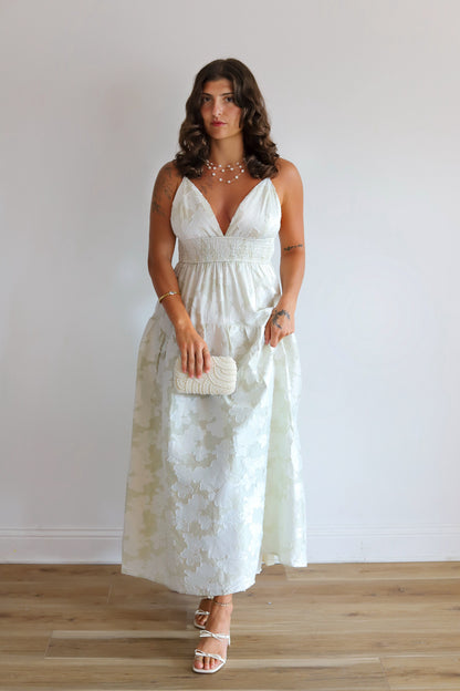 Ashlyn Stripe Mint Floral Maxi