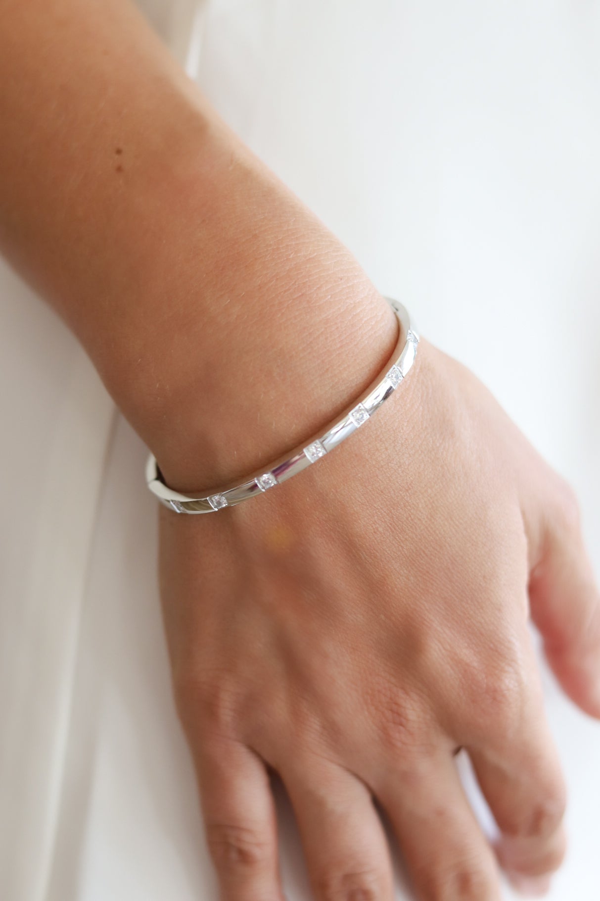 Crystal Rhinestone Steel Bracelet