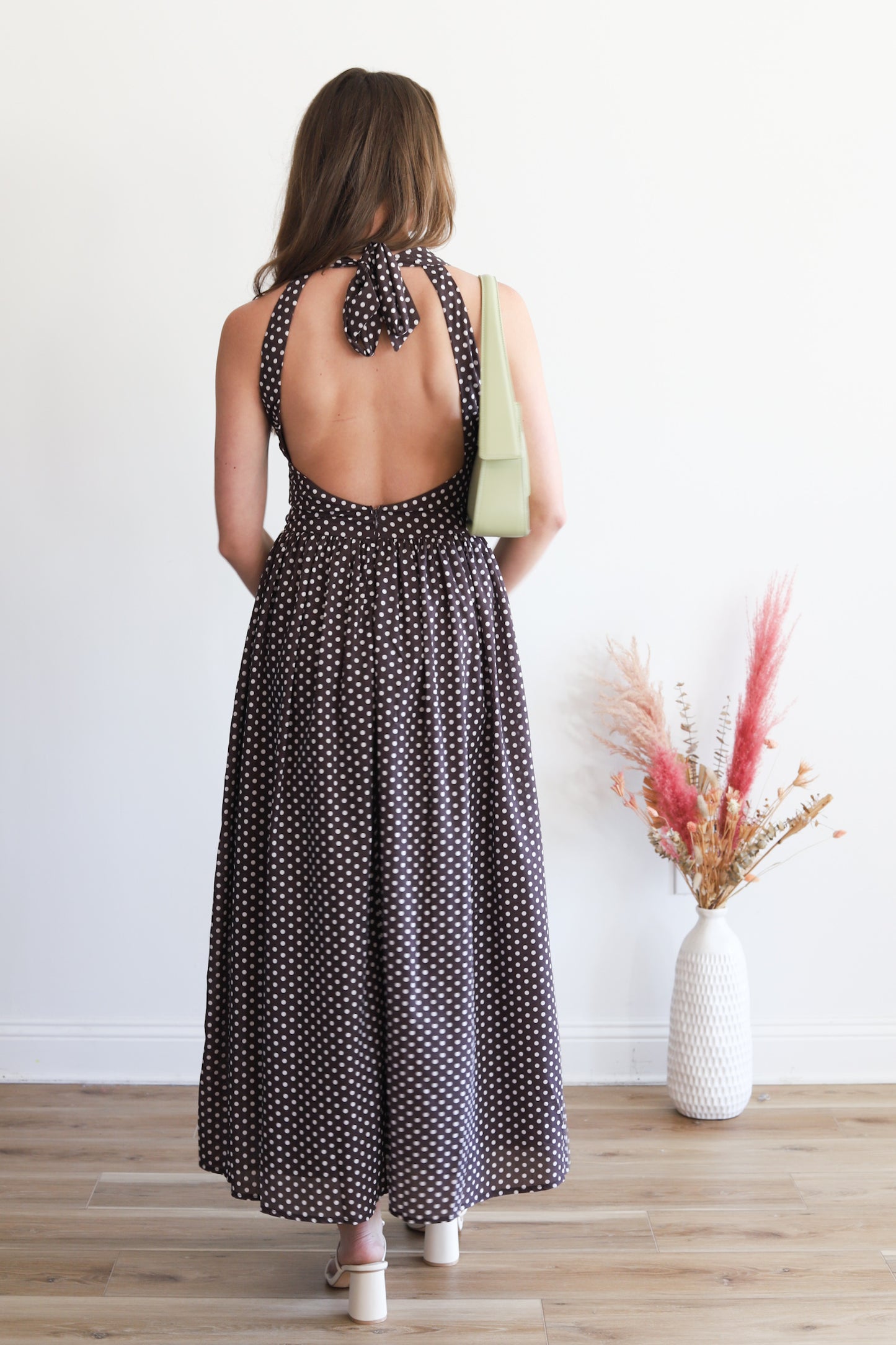 Minnie Polka Dot Brown Dress