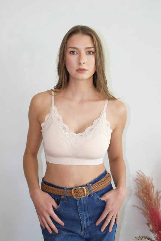 Soft Lace Trim Bra