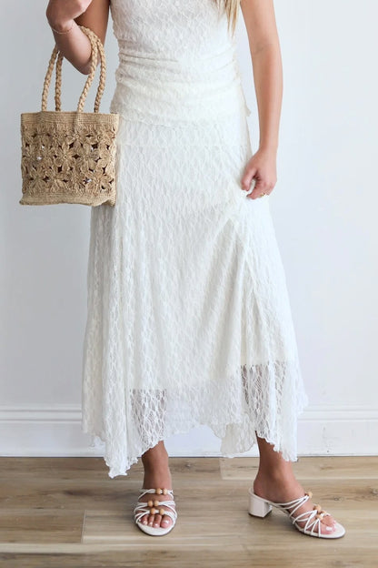 Freyah Cream Lace Skirt