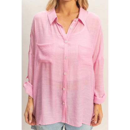 Jaymie Button Blouse