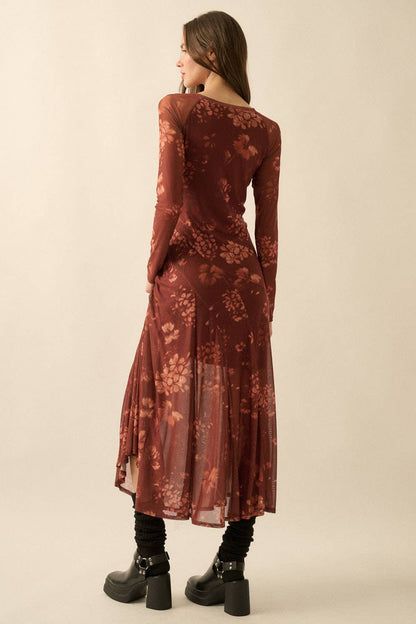 Marissa Floral Asymmetrical Maxi