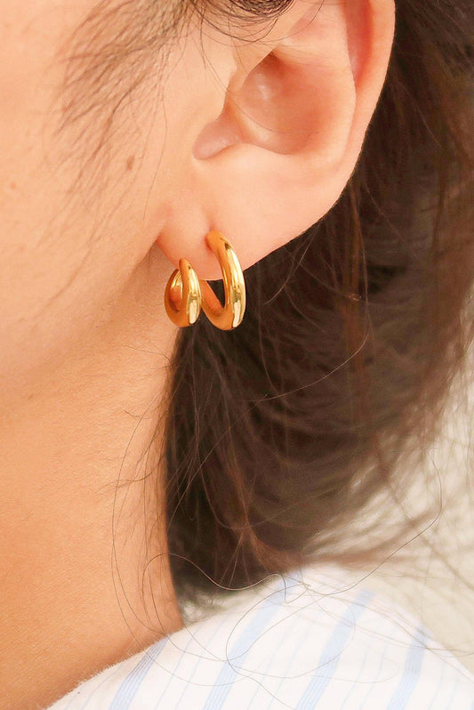 Double C Hoop Earring