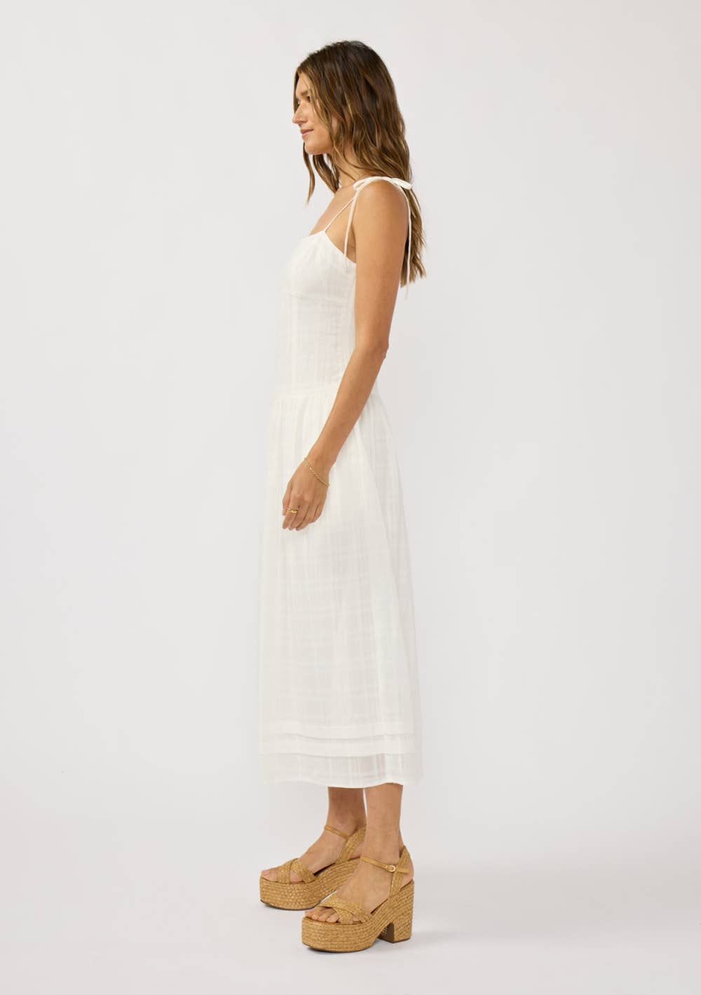 Jelani Drop Waist Midi Dress
