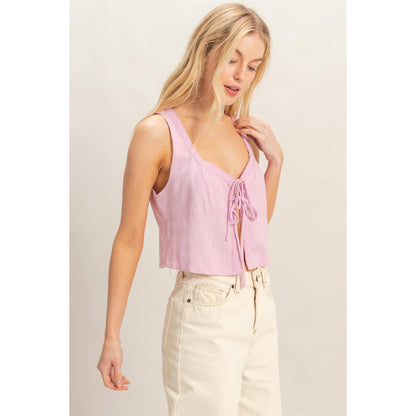Sammy Tie Front Top