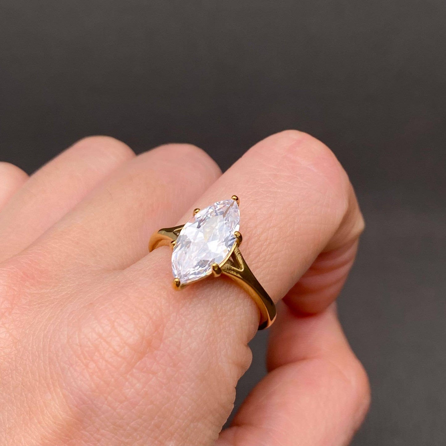 Marq. Stone Ring