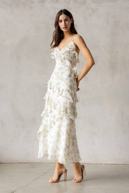 Caitlin Floral Cream Dress