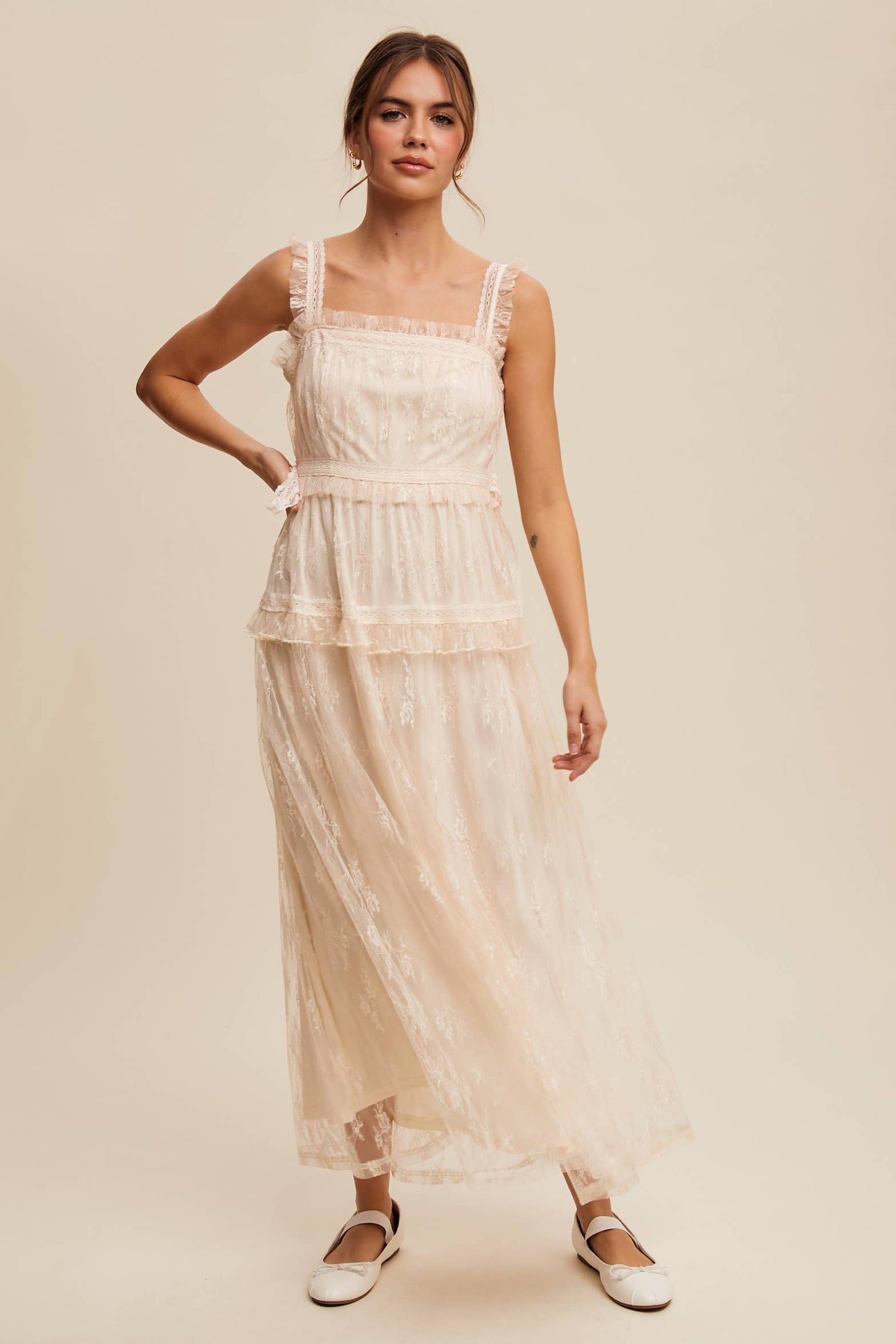 Cleopatra Lace Maxi Dress