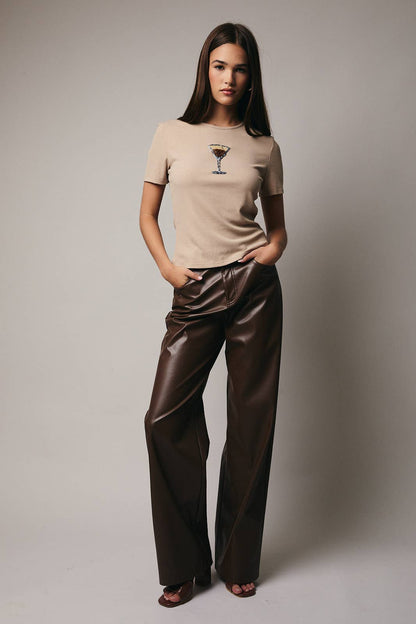 Beaded Espresso Tini Tee