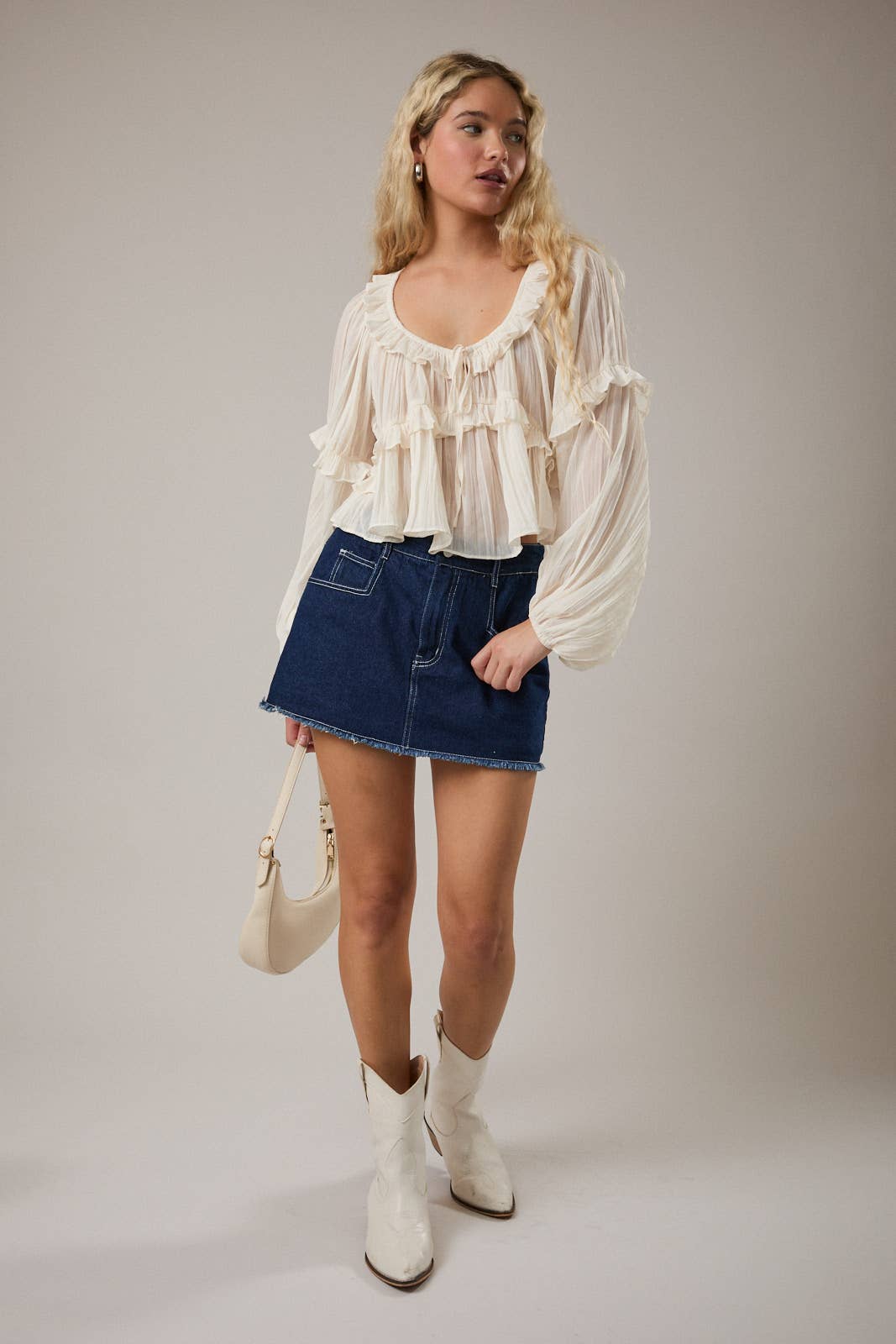 Delthea Ruffle Blouse