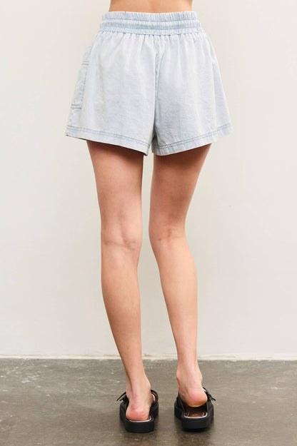 Daylen Elastic Waistband Shorts