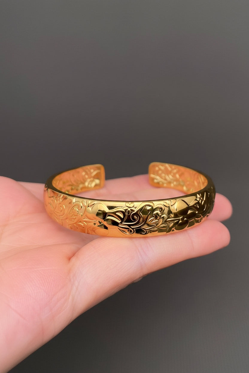 Flower Texture Cuff