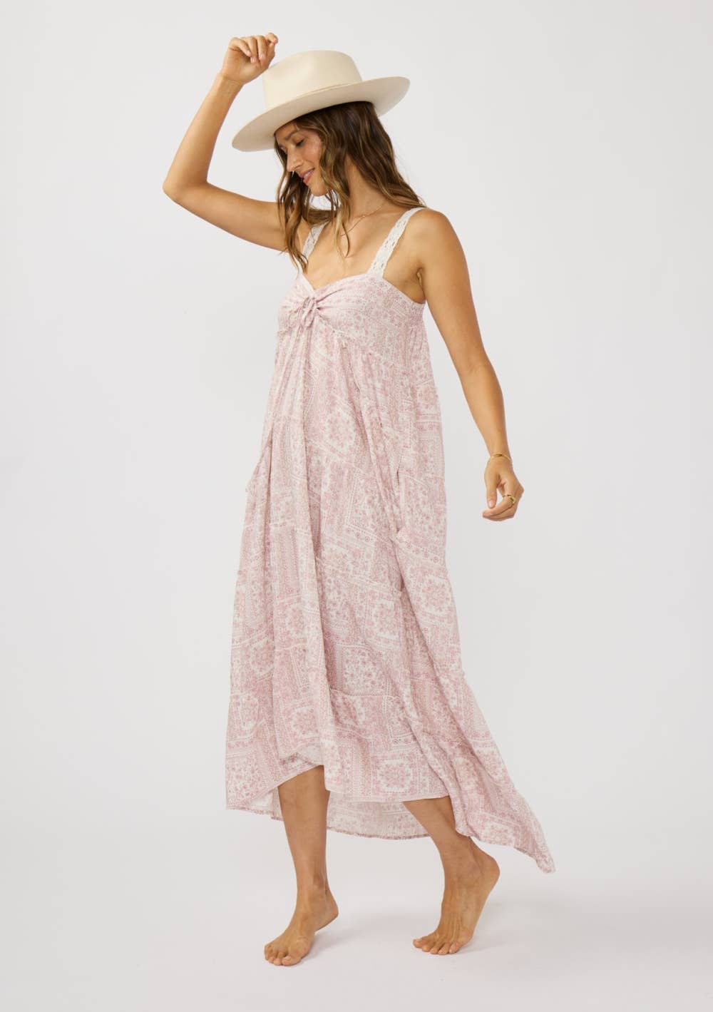 Ashanti Floral Patchwork Maxi Dress