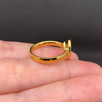 Marquee CZ Gold Ring