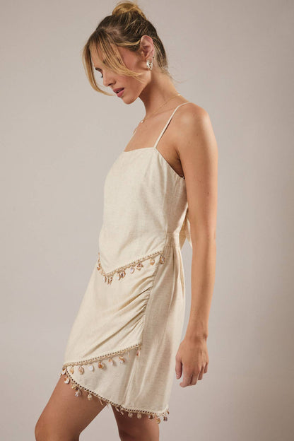 Yuri Shell Linen Dress